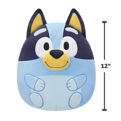 Squishmallows 12" Bluey Stuffed Animal: Polyester Dog Character Plush Toy