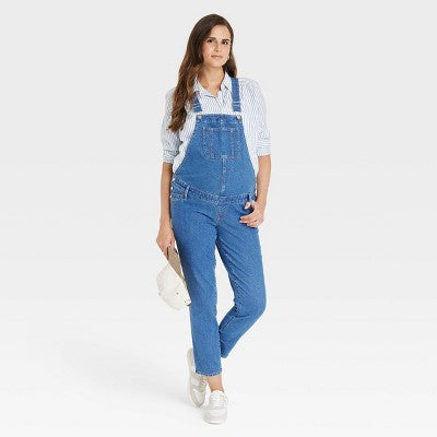 Denim Overalls Maternity Jumpsuit 8
