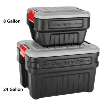 Rubbermaid 24gal Action Packer Tote Black (LOCAL PICKUP ONLY)