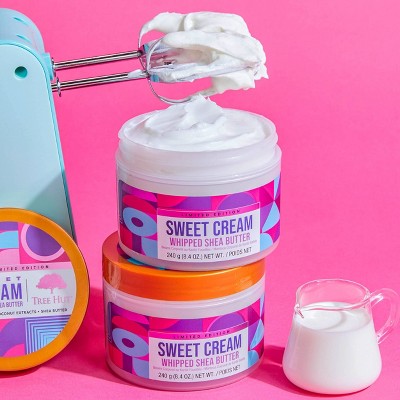 Tree Hut Sweet Cream Whipped Body Butter Vanilla, Honey, Almond & Coconut - 8.4oz: Moisturizing, Softening, Paraben-Free, Sulfate-Free