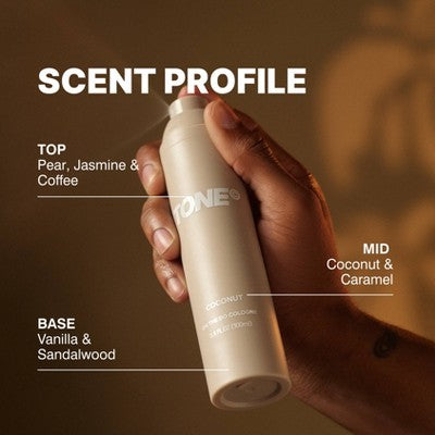 TONE by AMP On-The-Go Cologne & Body Mist - Travel Size - Coconut - 100ml