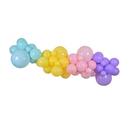 70ct Large Balloon Arch Garland Pastels - Spritz