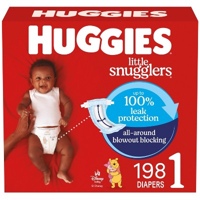Huggies Little Snugglers Disposable Diapers - Size 1 - 198ct