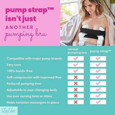 Pump Strap Hands Free Women's Pumping Bra Strap - Beige