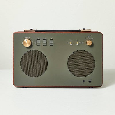 Brass Dolby Speaker Forest Green - Hearth & Hand with Magnolia