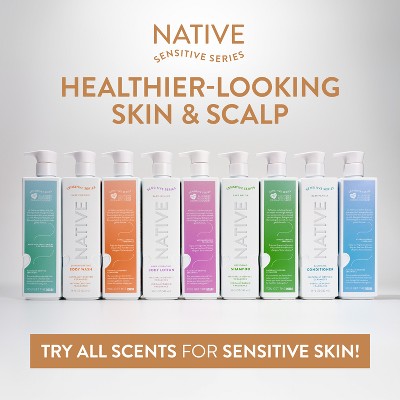 Native Sensitive Series Hypoallergenic Fragrance 24-Hour Hydrating Body Wash - Bare Coconut - 18 fl oz: Paraben-Free, Sulfate-Free