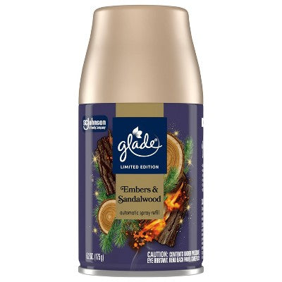Glade Automatic Air Freshener Room Spray Fall Scent Refill - Embers & Sandalwood - 6.2 oz
