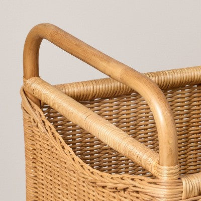 40"x18" Oversized Rectangle Rattan Woven Blanket Chest - Hearth & Hand with Magnolia (LOCAL PICKUP ONLY)