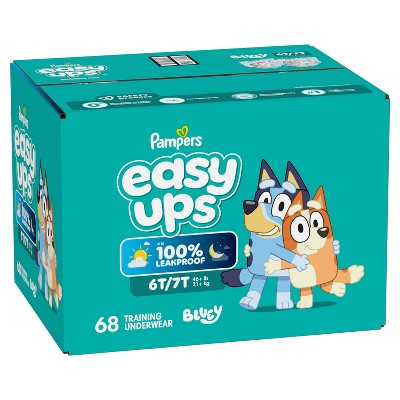 Pampers Easy Ups Bluey Training Underwear - Size 6T-7T - 68ct