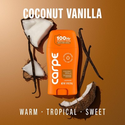 Carpe Women's 100H Sweat & Odor Control Antiperspirant Deodorant - Coconut Vanilla - 1.76oz
