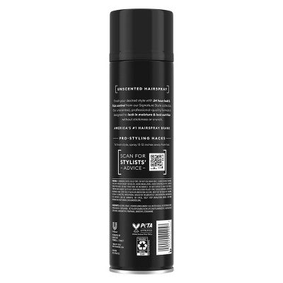 Tresemme Extra Hold Unscented Hairspray for 24-Hour Frizz Control - 11oz: Aerosol, All Hair Types, Hair Styling
