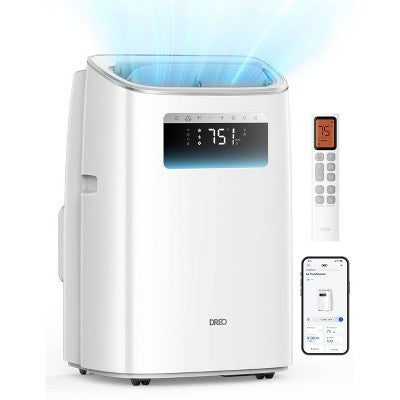 DREO Smart 3-in-1 Portable 5000 BTU (8000 BTU ASHRAE) Air Conditioner with Drainage-Free Cooling Fan and Dehumidifier Timer (LOCAL PICKUP ONLY)