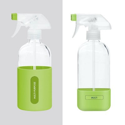 Grove Co. Reusable Cleaning Glass Spray Bottle - Bright Lime