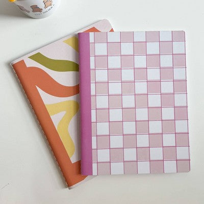 Callie Danielle 160 Pages Wide Ruled Composition Notebook Pink Checker