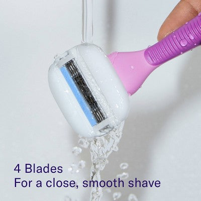 Flamingo Moisture Plus Women's Razor with 2 Razor Blade Cartridges - Fig