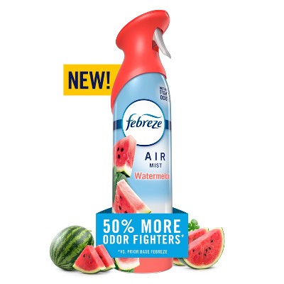 Febreze Air Mist Odor-Fighting Air Freshener - Watermelon - 8.1oz: Dye-Free, Phthalate-Free, Non-Powered