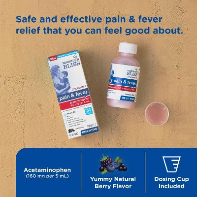 Mommy's Bliss Children's Pain & Fever Acetaminophen - 4 fl oz