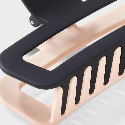 Two-Toned Claw Hair Clip - Universal Thread Black/White