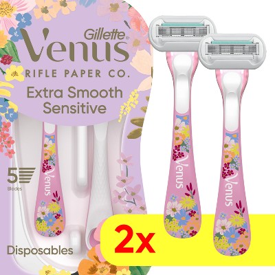 Rifle Paper Co. + Venus Women's Disposable Razors - 2ct