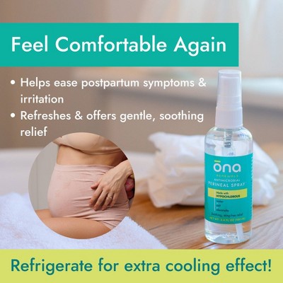 Ona Renewals Antimicrobial Postpartum Perineal Upside Down Recovery Spray Made with Hypochlorous - 3.4 fl oz