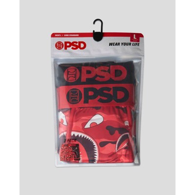 PSD Men's Red Warface Print Briefs - Camo/Black L