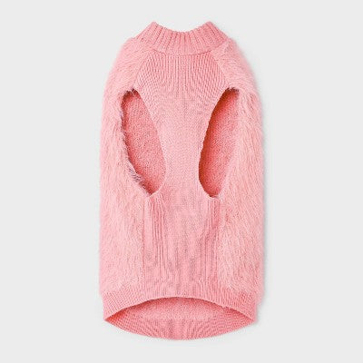 Pink Eyelash Dog Sweater - Boots & Barkley L