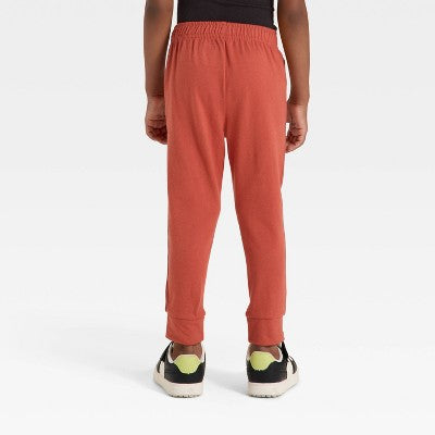 Toddler Boys Solid Jersey Jogger Pants Cat&Jack Copper Orange 3T
