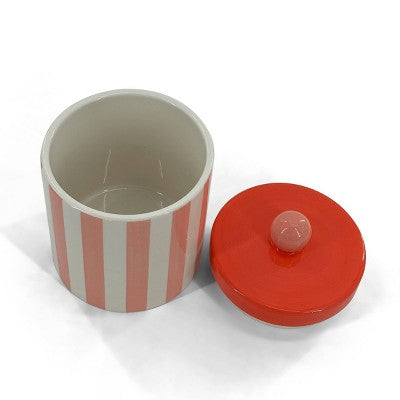 Ceramic Jar Pink - Bullseye's Playground