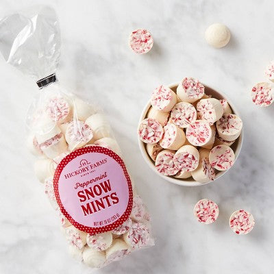 Hickory Farms Christmas Peppermint Snow Mints - 10oz