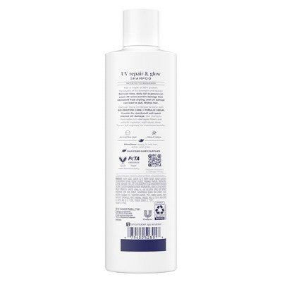 Dove Beauty UV Repair & Glow Shampoo - Damage Therapy - 12 fl oz: Vegan, Gel, Moisturizing, Nourishing