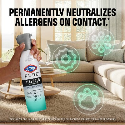 Clorox PURE Allergen Neutralizer Daily Air Spray Air Fresheners Clean Breeze - 8oz