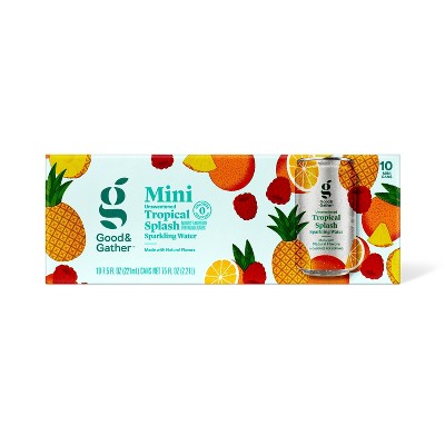 Tropical Splash Sparkling Water - 10pk/7.5 fl oz Cans Good & Gather