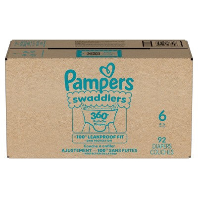 Pampers Swaddlers 360 Disposable Diapers OMS Pack - Size 6 - 92ct