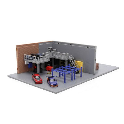 The Fast and the Furious Han's Garage Nano Scene Toy Vehicle Playset