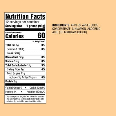 Good & Gather Apple Cinnamon Fruit Puree Applesauce Pouches - 12ct - Good & Gather