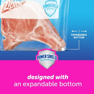 Ziploc Slider Freezer Gallon Bags with Power Shield Technology - 28ct
