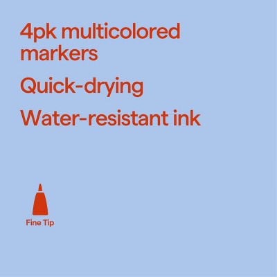 4pk Permanent Markers - up&up