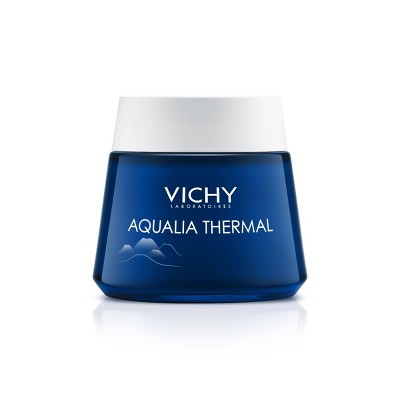 Vichy Aqualia Thermal Night Spa Cream and Face Mask, Anti-Fatigue with Hyaluronic Acid - 2.54oz