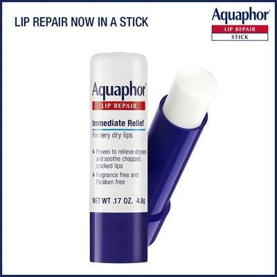Aquaphor Lip Repair Stick - 3pk/0.51oz: Moisturizing, Clear Balm, Travel Size