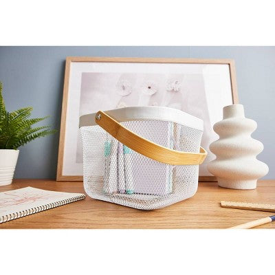 Ezy Storage Mesh Basket 2pk - White