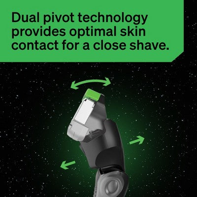 Schick Hydro Sensitive Men's 5 Blade Razor Handle with 3 Razor Refills - Star Wars Mandalorian and Grogu: Face, 4-Pack, Manual