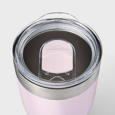 30oz Stainless Steel Tumbler with Straw Purple - Embark: BPA-Free, Portable Drinkware