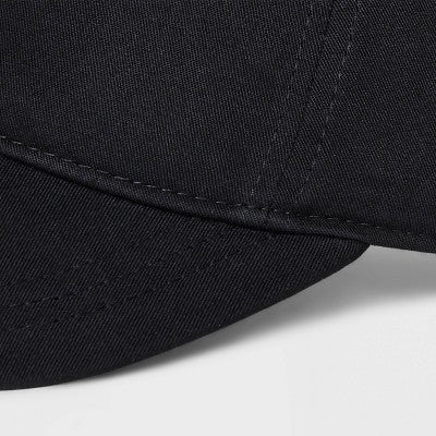 Satin Lined Backless Baseball Hat - A New Day Black