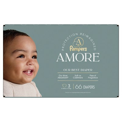 Amore by Pampers Diapers Super Pack - Size 3 - 66ct