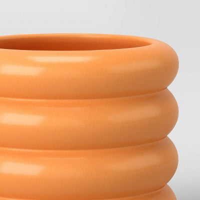 Small Bubble Ceramic Planter Orange - Room Essentials