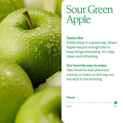 Create Wellness Gummies Made with Pure Creatine Monohydrate NSF Certified for Sport - Sour Green Apple - 45ct/15 Servings