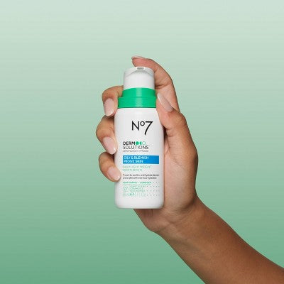 No7 Derm Solutions Daily Lightweight Moisturiser - Oily and Blemish Prone Skin - 3oz