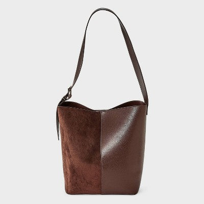 Shoulder Bucket Bag - A New Day Brown
