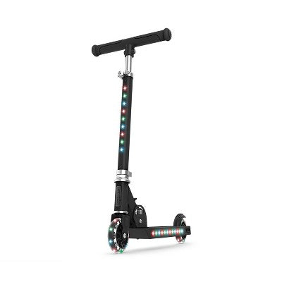 Jetson Jupiter 2.0 Kids' Kick Scooter with LED Lights - Black: Aluminum Frame, Adjustable Handlebar (LOCAL PICKUP ONLY)
