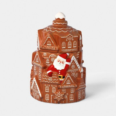 Christmas Stoneware Gingerbread Cookie Jar - Wondershop